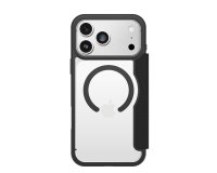 OtterBox React Folio MagSafe Series voor Apple iPhone 17 Pro Max, zwart Crystal, transparant/zwart