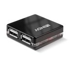 Lindy 42742 hub de interfaz 480 Mbit/s Negro