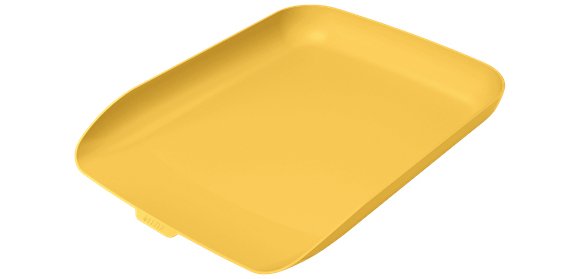 Corbeille a courrier leitz cosy plastique jaune          358x268x43mm
