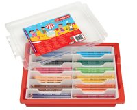 Crayon couleur stabilo trio long bois triangulaire 175mm mine large souple 4mm coloriage rapide coffret scolaire 96u