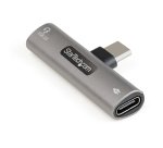 StarTech.com USB-C-Audio- und Ladeadapter - USB-C Audioadapter mit USB-C-Audio-Kopfhörer-/Headset-Anschluss und 60W USB-Typ-C Power-Delivery-Pass-Through-Ladegerät - für USB-C-Telefon/Tablet/Laptop