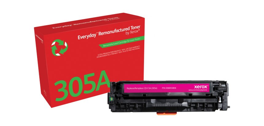 Toner remanufacturé Magenta Everyday™ de Xerox compatible avec HP 305A (CE413A), Capacité standard