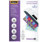 Pochettes de plastification Fellowes A4 - 2 x 80 µ - Brillant - Boîte de 25