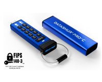 iStorage datAshur PRO+C 32GB | Secure USB Type-C Memory Stick | FIPS 140-3 Level 3 pending | PIN protected | Type C-A adapter included.