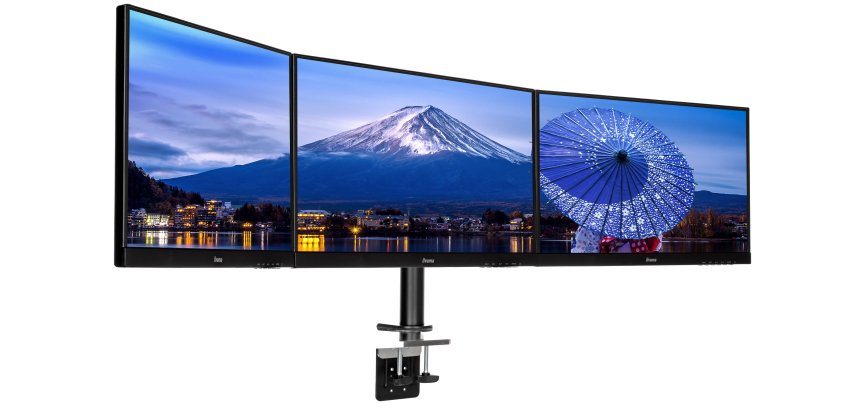 iiyama Desk Mount 68,6 cm (27") Bureau Noir