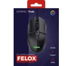 Trust GXT 109 Felox mouse Gaming Mano destra USB tipo A Ottico 6400 DPI