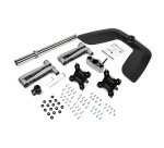 StarTech.com Dual Monitor Stand - Ergonomic Desktop Monitor Stand for up to 32" (17.6lb/8kg) VESA Displays - Free-Standing Articulating Universal Computer Monitor Mount - Adjustable Height - Silver