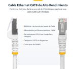 StarTech.com Cable de Red Ethernet CAT8 Blanco de 12m - Snagless - sin Pestillo - 25G/40G - 2000MHz - PoE++ 100W - 26AWG - S/FTP - Alivios de Tensión - Alambre de Cobre Puro - LSZH - Probado con Fluke