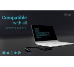 i-tec USB-A/USB-C Dual 4K/60 Hz HDMI Video Adapter