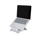 R-Go Tools Support pour ordinateur portable R-Go Riser Flexible, pliable et réglable, ergonomique, aluminium Hylite, argent
