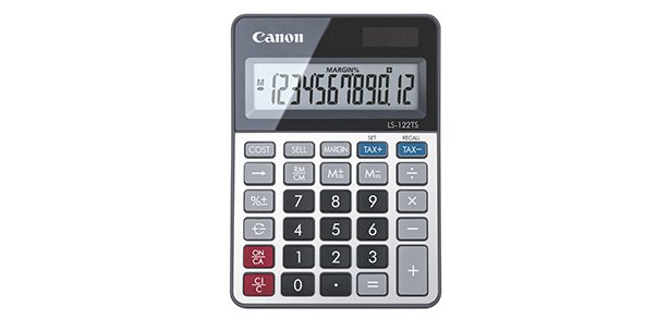 Canon LS-122TS calculator Desktop Display Grey