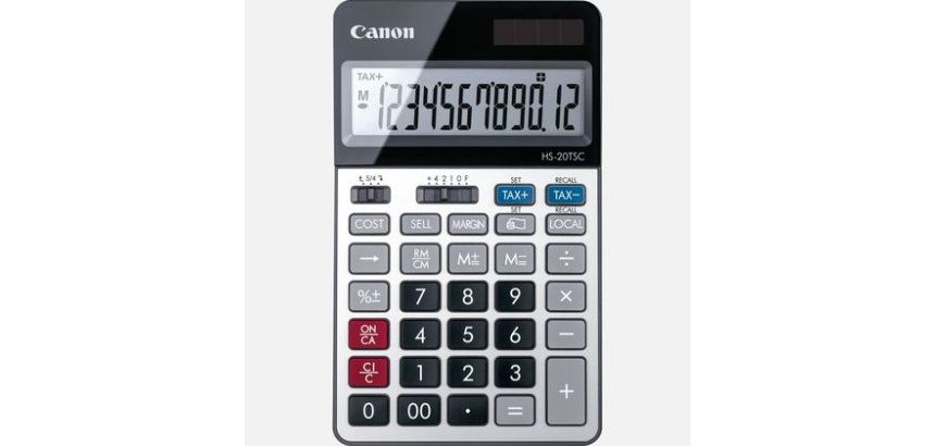Canon HS-20TSC calculator Desktop Financial Black, Silver