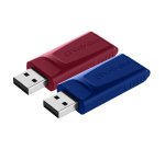 Verbatim Slider - Memoria USB - 2x32 GB, Blu, Rosso