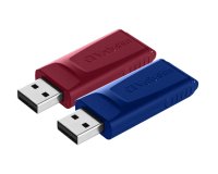 Verbatim Slider - Memoria USB - 2x32 GB, Blu, Rosso