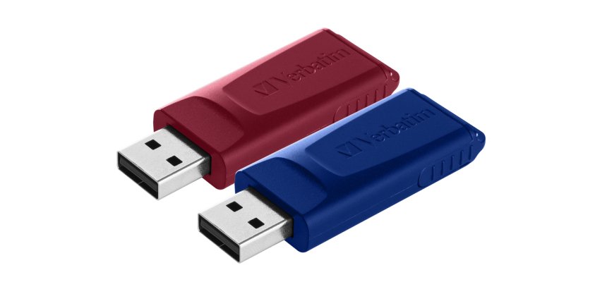 Verbatim Slider - Memoria USB - 2x32 GB, Blu, Rosso