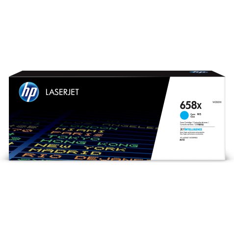 HP 658X Cyan Original LaserJet Tonerkartusche mit hoher Reichweite