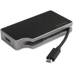 StarTech.com USB C Multiport Adapter to 4K HDMI or 1080p VGA - USB Type C Travel Dock with 95W Power Delivery, USB-A, Gigabit Ethernet - USB-C Video Display Adapter Mini Docking Station