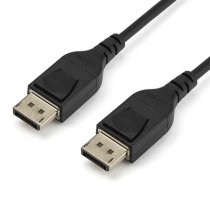 startechcom cable displayport 14 de 2m - certificado vesa - 8k 60hz - hbr3 - hdr - super hd - cable delgado de monitor dp a conector dp - ultrahd 4k 120hz - cable delgado de vadeo dp 14