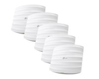 TP-Link Omada EAP245(5-PACK) point d'accès réseaux locaux sans fil 1750 Mbit/s Blanc Connexion Ethernet, supportant l'alimentation via ce port (PoE)