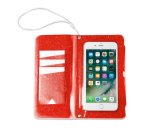 Celly SPLASHWALL18OR mobile phone case 15.8 cm (6.2") Wallet case Red
