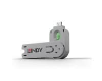 Lindy 40621 bloqueador de puerto Llave de bloqueador de puerto USB tipo A Verde Acrilonitrilo butadieno estireno (ABS) 1 pieza(s)