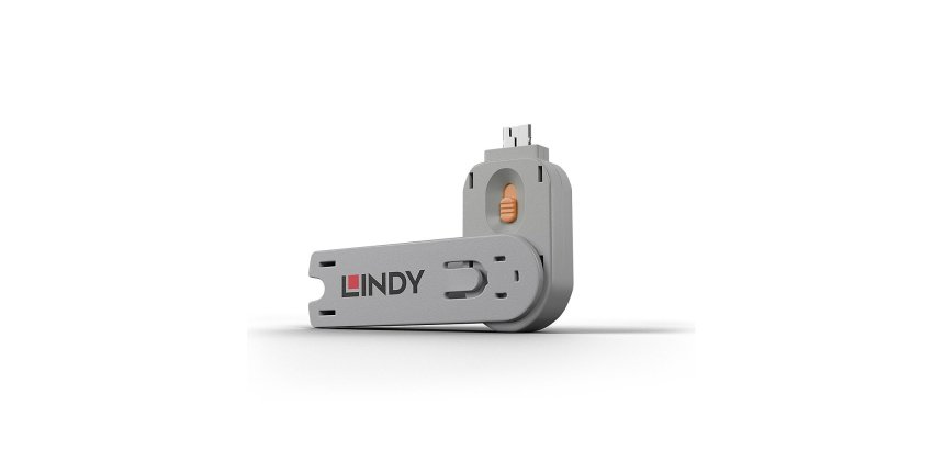 Lindy Clé pour bloqueur de port USB A, Orange
