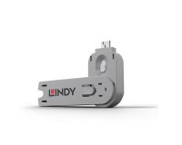 Lindy 40624 bloqueador de puerto Llave de bloqueador de puerto USB tipo A Blanco Acrilonitrilo butadieno estireno (ABS) 1 pieza(s)