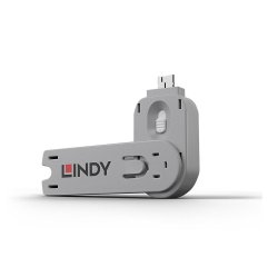 Lindy 40624 bloqueador de puerto Llave de bloqueador de puerto USB tipo A Blanco Acrilonitrilo butadieno estireno (ABS) 1 pieza(s)