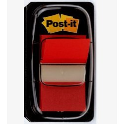 Set de 50 marque-pages souples, coloris Rouge