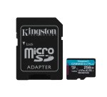 Kingston Technology Carte microSDXC Canvas Go Plus Gen4 200 Mo/s A2 U3 V30 256 Go + adaptateur