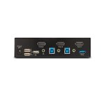 StarTech.com Switch KVM DisplayPort 2 Ports - 8K 60H/4K 144Hz, Écran Unique, DisplayPort 1.4, 2 Ports USB 3.0, 4x USB 2.0 HID, Commutateur KVM, Commutation par Bouton-Poussoir, Conforme TAA - Indépendant de l'OS