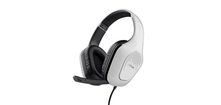 Trust GXT 415W Zirox Casque Avec fil Arceau Gaming Blanc