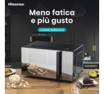 Hisense H20MOMBS4HG forno a microonde Argento Microonde con grill Superficie piana 20 L 700 W