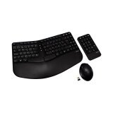 Pack Teclado curvo + Teclado numérico + Ratón USB V7