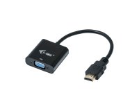 i-tec HDMI2VGAADA adaptador de cable de vídeo 0,15 m HDMI VGA Negro