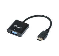 i-tec HDMI2VGAADA adaptador de cable de vídeo 0,15 m HDMI VGA Negro