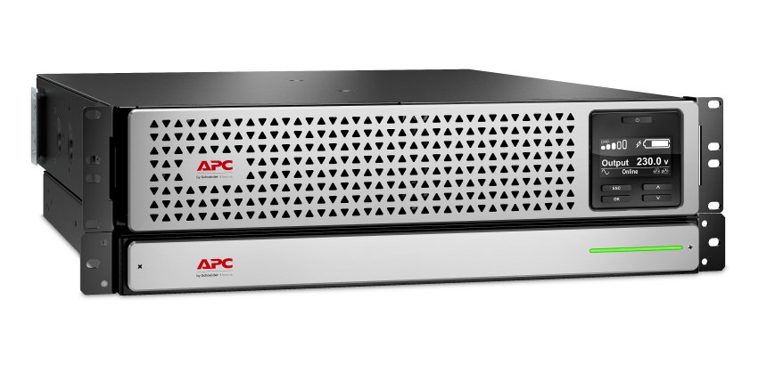 APC Smart-UPS On-Line, 2200VA, Rackmount 3U, 230V, 6x C13+2x C19 IEC outlets, SmartSlot, Extended runtime, W/ rail kit,W/ Lithium-ion external battery