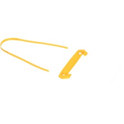 Boîte de 100 clip tube Jaune 3 pieces pour archiver et consulter les documents