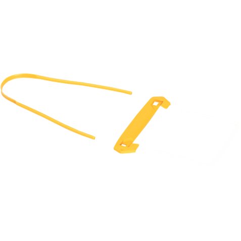 Boîte de 100 clip tube Jaune 3 pieces pour archiver et consulter les documents