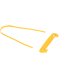 Boîte de 100 clip tube Jaune 3 pieces pour archiver et consulter les documents