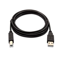 V7 Cable USB negro con conector USB 2.0 A macho a USB 2.0 B macho 2m 6.6ft