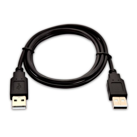 V7 USB-A (macho) a USB-A (macho) de 1 m - Color negro