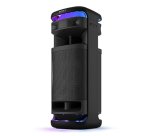 Sony ULT TOWER 10 - Altoparlante Bluetooth per feste con ULT POWER SOUND, bassi profondi e potenti, altoparlanti X-Balanced, illuminazione a LED a 360 gradi, funzioni per feste, microfono wireless, portatile, maniglia e ruote - Nero