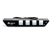 Vertiv AFP0004 commutateur écran, clavier et souris Noir, Blanc