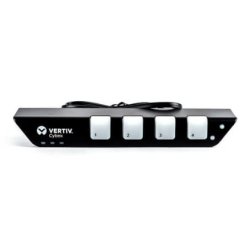 Vertiv AFP0004 commutateur écran, clavier et souris Noir, Blanc