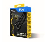 Steelplay Cable Dual Play & Charge Pour Manettes - Noir (PS4)