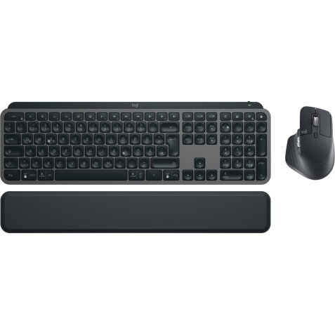 Logitech MX Keys S Combo clavier Souris incluse Bureau RF sans fil + Bluetooth QWERTZ Allemand Graphite