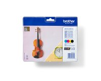 Brother LC-127XL (LC127XLVAL) Pack Cartucho original negro + tricolor de alta capacidad