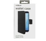 Celly WALLY funda para teléfono móvil 17 cm (6.7") Funda cartera Negro