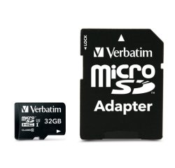 Verbatim PRO - flash memory card - 32 GB - microSDHC UHS-I